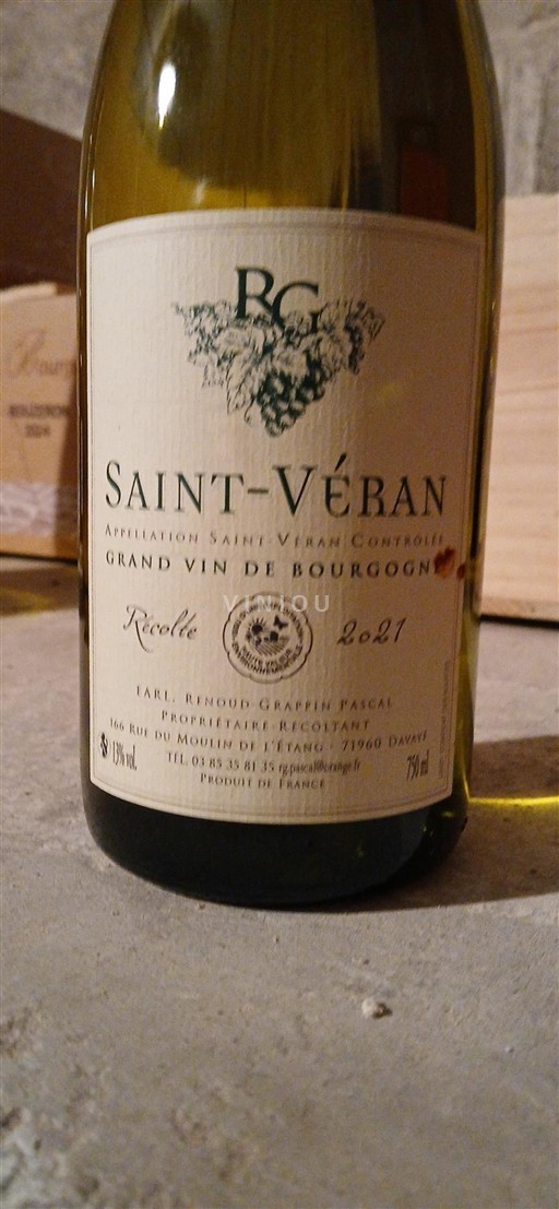 Burgund Saint-Véran Renoud-Grappin 2021