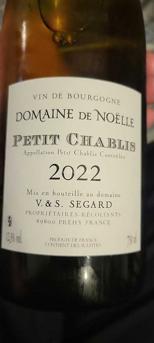 Bourgogne Petit-chablis Domaine Noëlle 2022