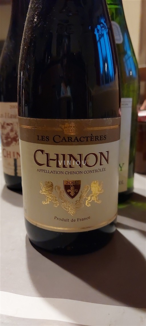 Loire Valley Chinon Les Caractères 2007