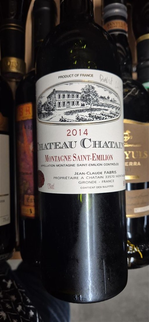 Bordeaux Montagne-saint-émilion Château Chatain 2014