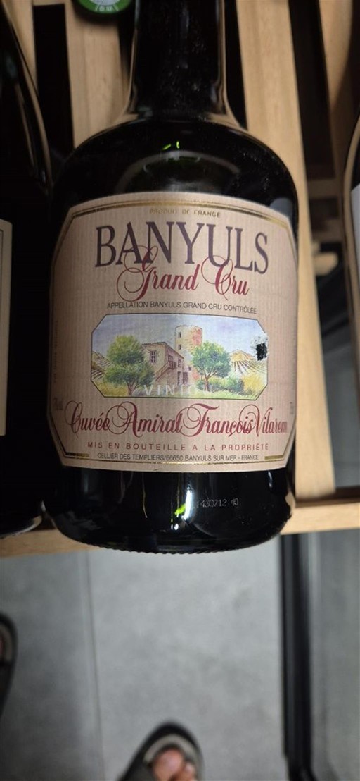 Roussillon Banyuls Grand Cru Grand Cru Cellier des Templiers Amiral François Vilarem 2004