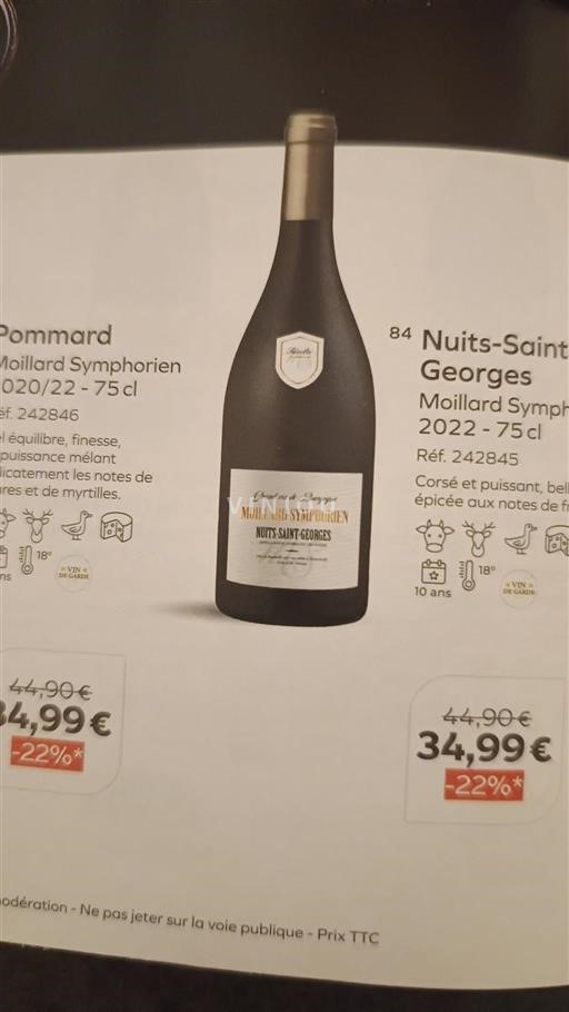 Burgundy Nuits-Saint-Georges Moillard Symphorien 2022