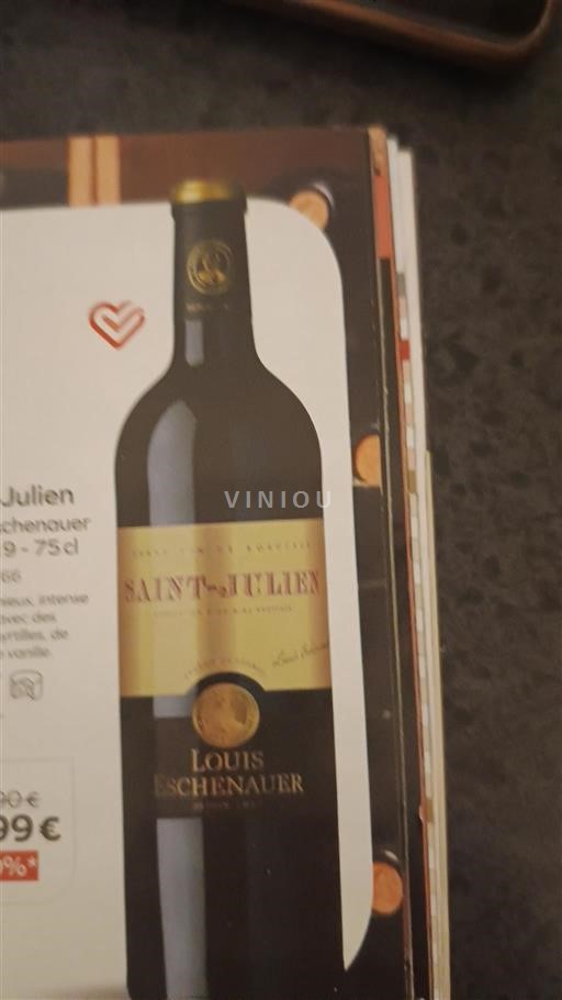 Vin Rouge sec Louis Eschenauer Non millésimé France Bordeaux Saint-Julien AOC