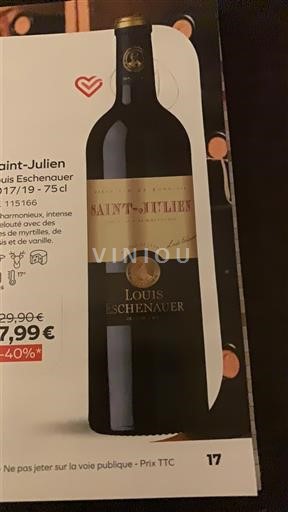 Bordeaux Saint-Julien Louis Eschenauer Ikke årgangsbestemt