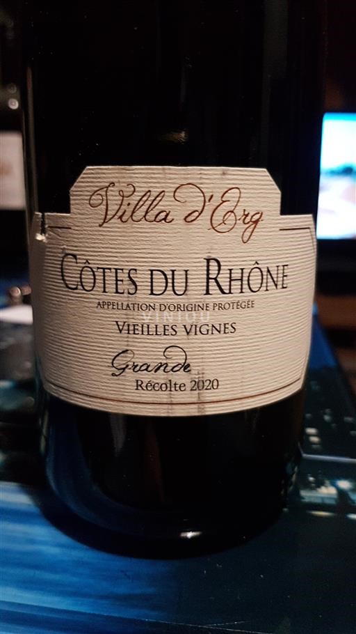 Rhônevallei Côtes-du-rhône Villa Erg Grande 2020