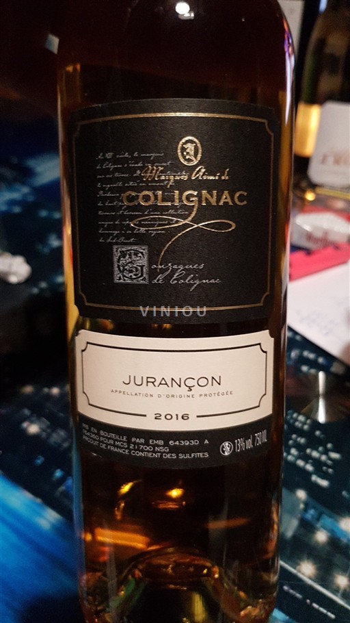 Sudoeste Jurançon Marquis de Colignac 2016