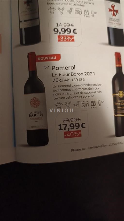 Bordeaux Pomerol La Fleur Baron 2021