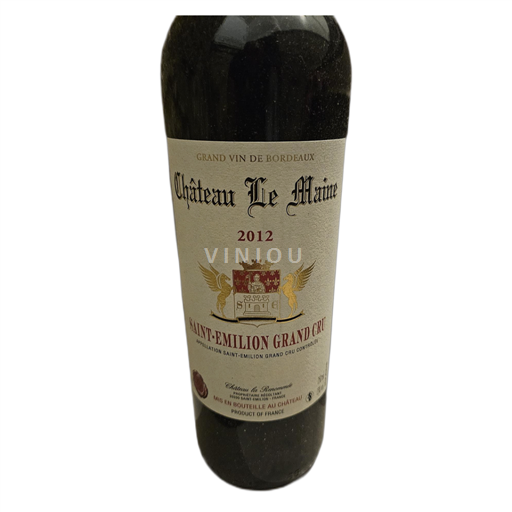 Bordeaux Saint-Émilion Grand Cru Château Le Maine 2012