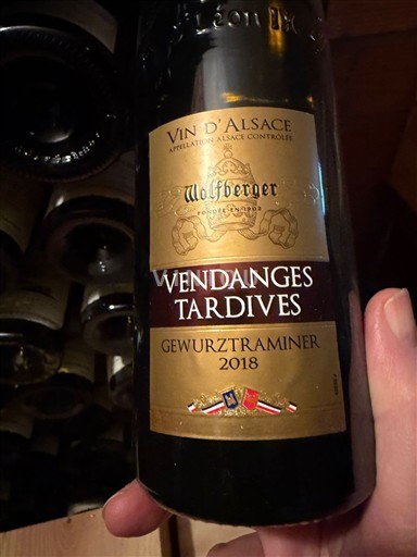 Alsacia Vendanges Tardives Wolfberger Vendanges Tardives 2018