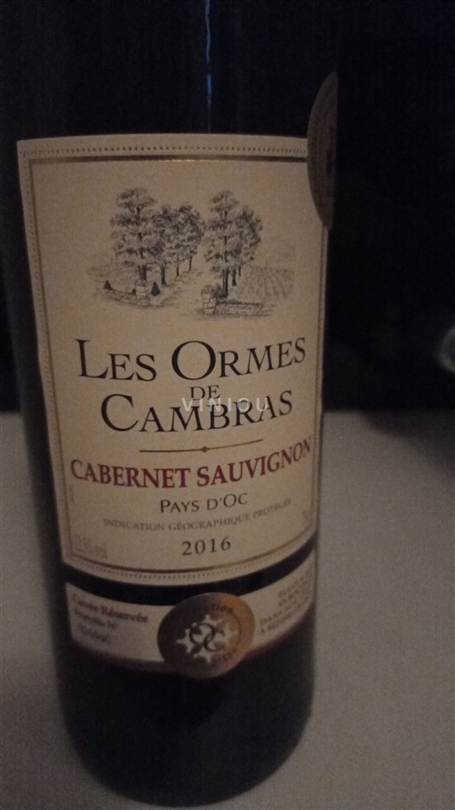 Languedoc-Roussillon Pays d'Oc Les Ormes de Cambras 2016
