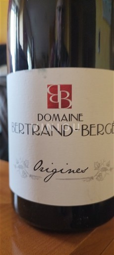Languedoc Fitou Domaine Bertrand-Bergé Origines 2022