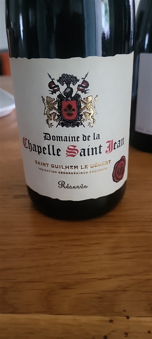 Languedoc-Roussillon Saint-Guilhem-le-Désert Domaine La Chapelle Saint Jean Réserve 2022