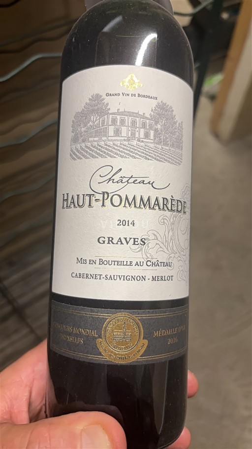 Bordeaux Graves Château Haut-Pommardé 2014