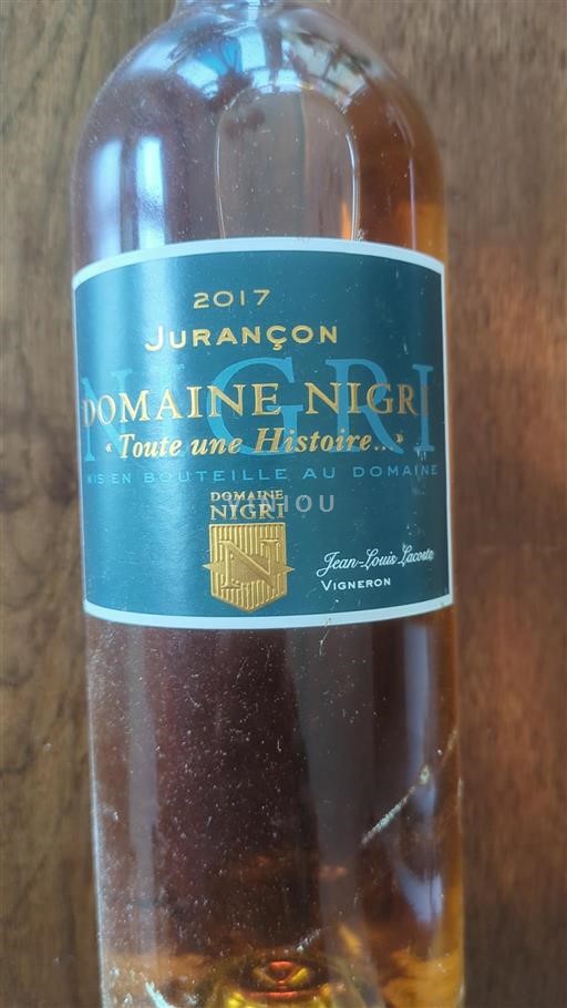 Lounais-Ranska Jurançon Domaine Nigri Toute une Histoire 2017