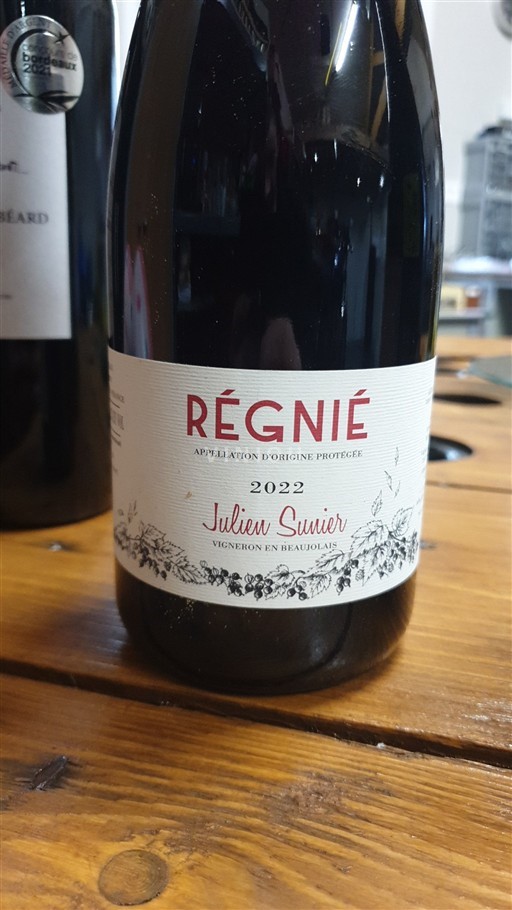 Beaujolais Régnié Julien Sunier 2022