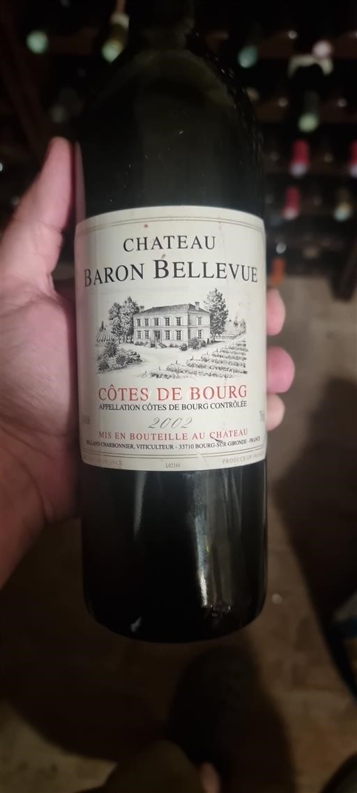 Bordeaux Côtes-de-bourg Château Baron Bellevue 2002