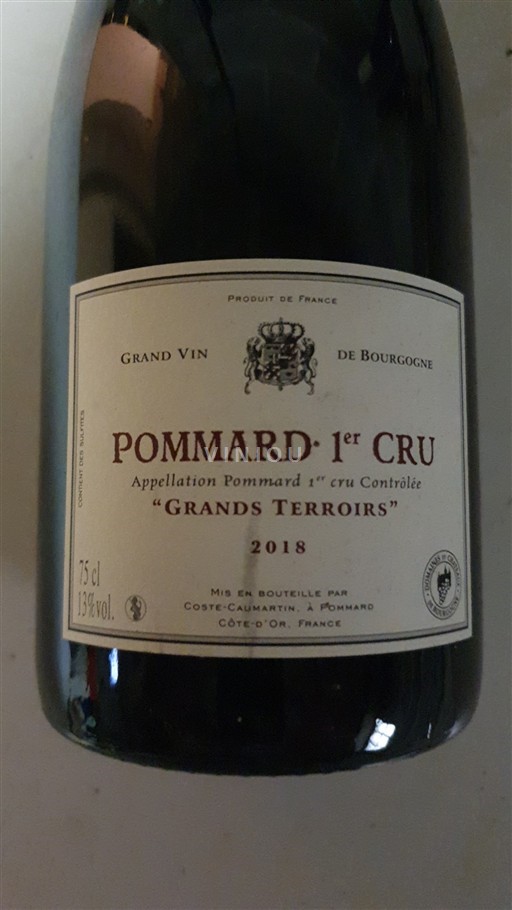 Burgundy Not Specified Premier Cru Coste-Caumartin Grands Terroirs 2018
