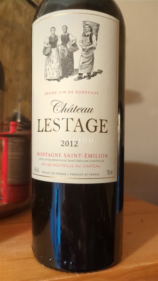 Burdeos Montagne-Saint-Émilion Château Lestage 2012