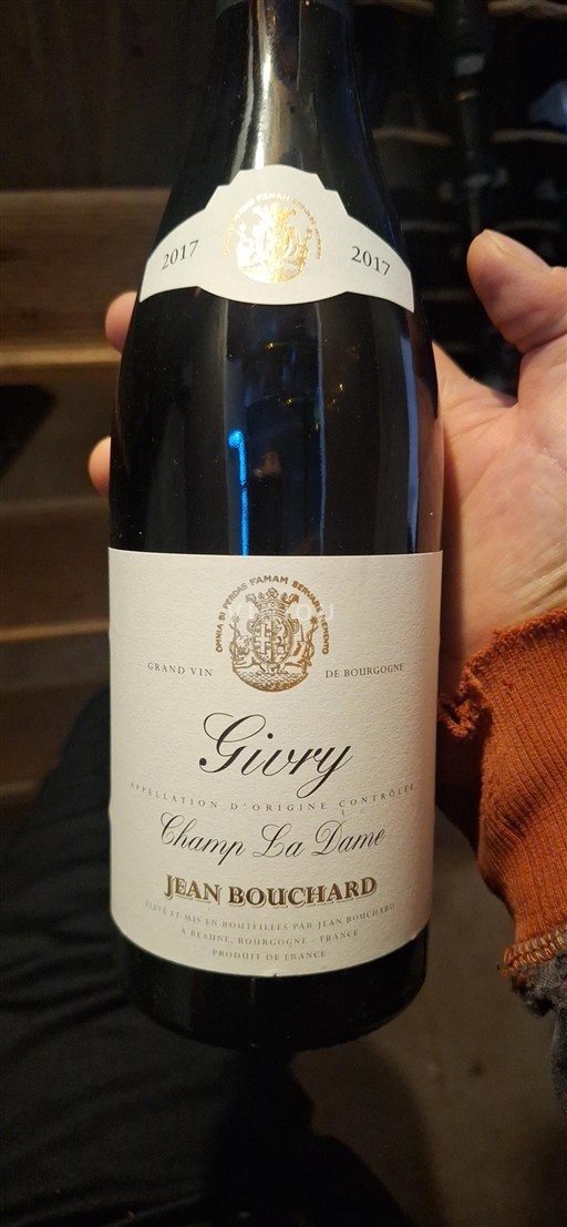 Burgund Givry Jean Bouchard Champ La Dame 2017
