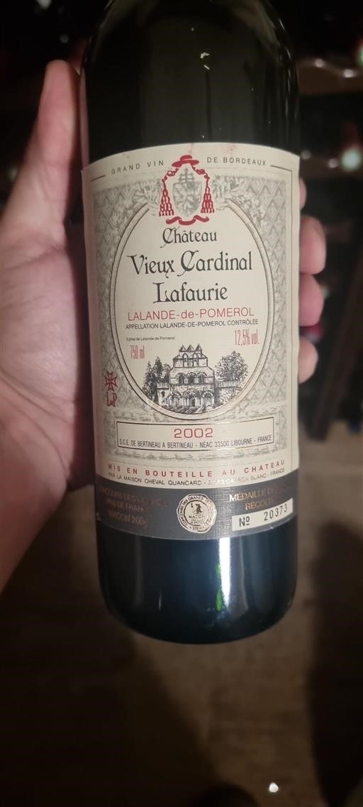 Bordeaux Lalande-de-pomerol Château Vieux Cardinal Lafaurie 2002