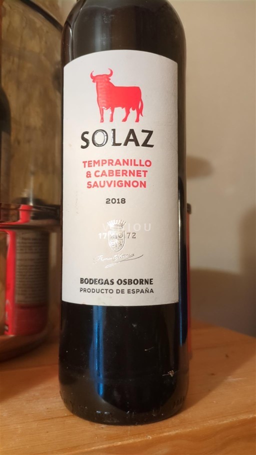 Castilla-La Mancha Không được chỉ định Bodegas Osborne Solaz 2018