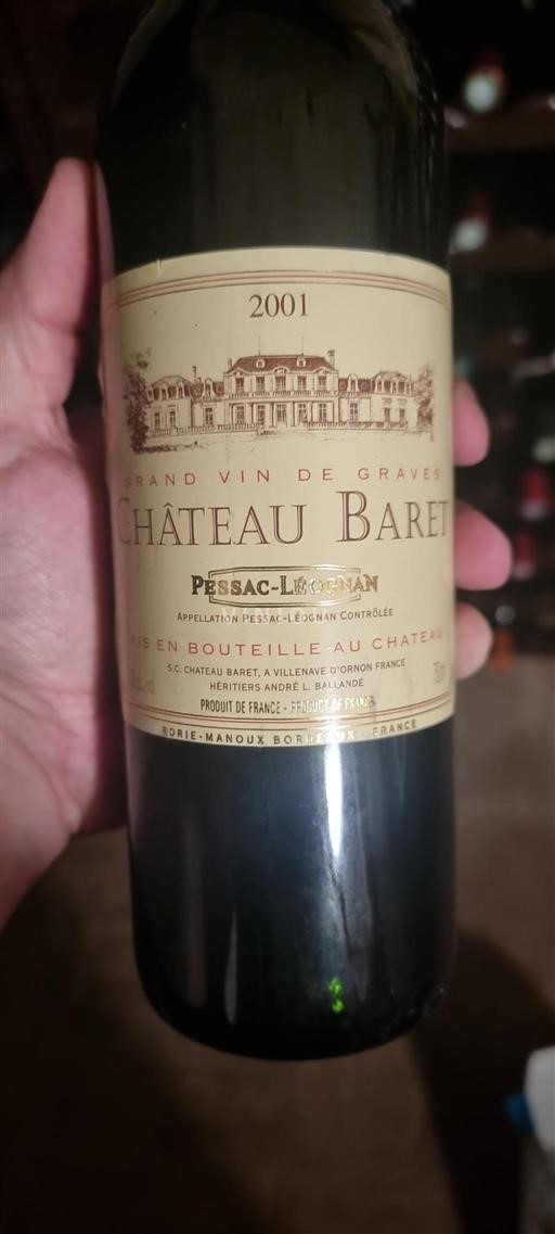 Bordeaux Pessac-Léognan Château Baret 2001