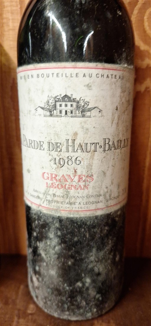 Burdeos Pessac-Léognan Château Haut-Bailly Parde de Haut-Bailly 1986