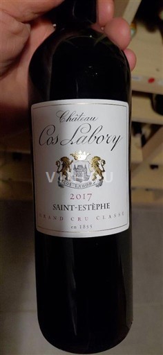 Bordeaux Saint-Estèphe Grand Cru Classé Château Cos Labory 2017