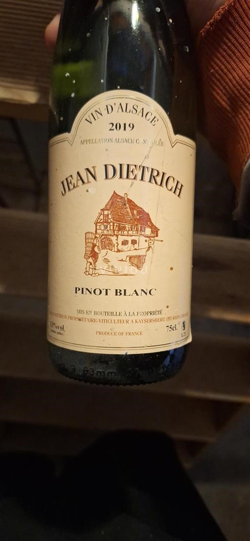 Alsace Grand Cru Jean Dietrich Pinot Blanc 2019