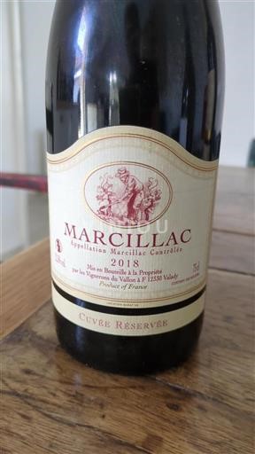 South West Marcillac Vignerons du Vallon Réservée 2018