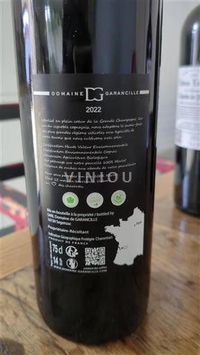 Poitou-Charentes Không được chỉ định Domaine Garancille 2022