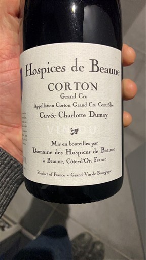Burgundsko Corton Grand Cru Hospices de Beaune Charlotte Dumay 2019