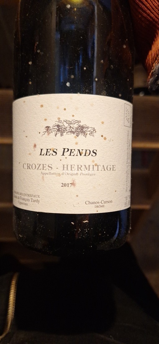 Thung lũng Rhône Crozes-hermitage Domaine Des Entrefaux Les Pends 2017