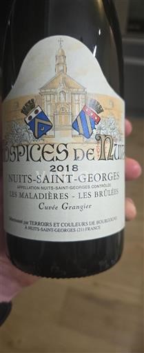 Bourgondië Nuits-saint-georges Hospices de Nuits Grangier 2018