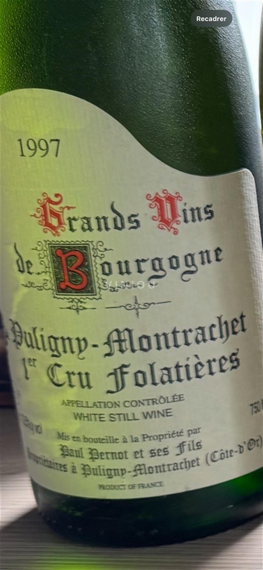 Borgoña Puligny-Montrachet Paul Pernot et ses Fils Folatières 1997
