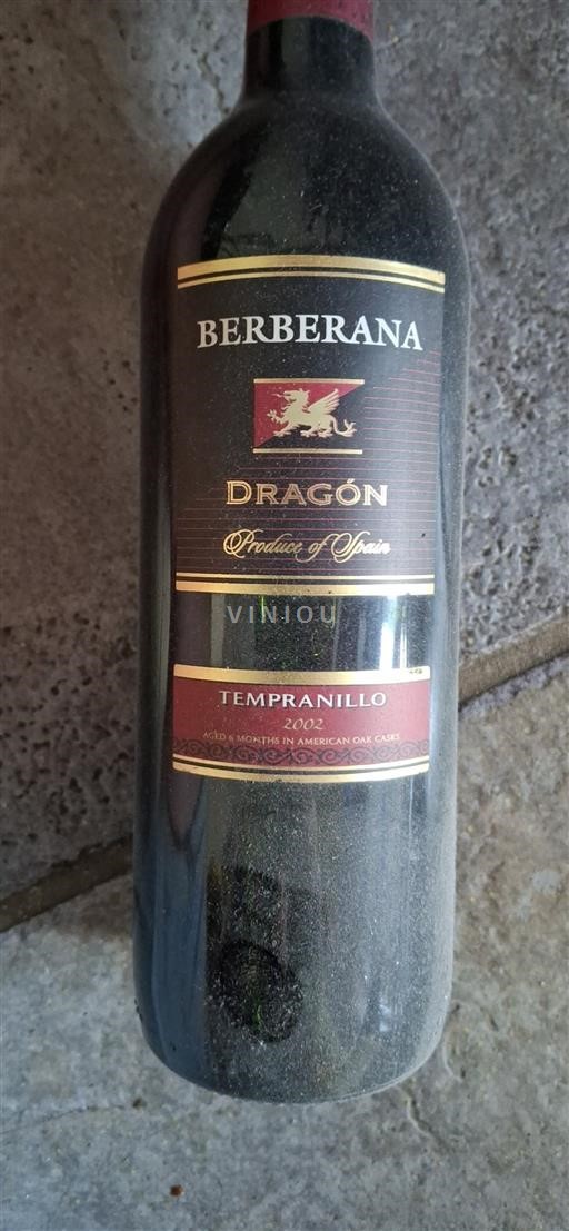 La Rioja rioja Berberana Dragón 2002