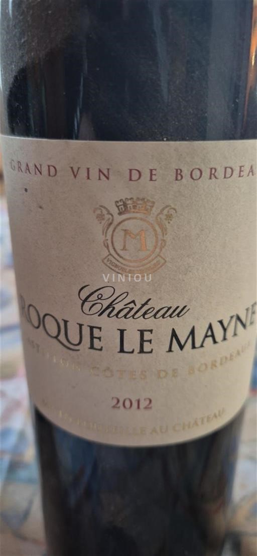 Burdeos Côtes-de-Bordeaux Château Roque le Mayne 2012