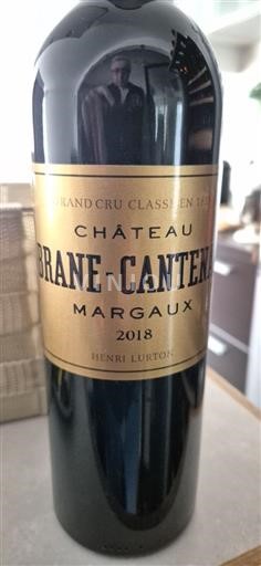 Wijnen Rouge sec Château Brane-Cantenac 2018 Frankrijk Bordeaux Margaux AOC Grand Cru