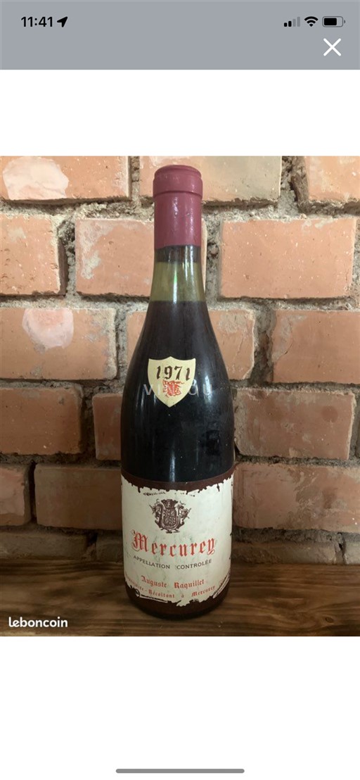 Bourgogne Mercurey Auguste Raquillet 1971