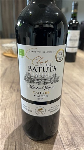 Zuidwest-Frankrijk Cahors Clos des Batuts Vieilles Vignes 2023