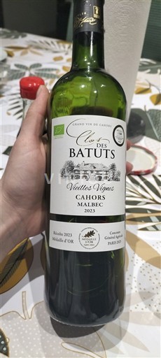 Tây Nam Cahors Clos des Batuts Vieilles Vignes 2023