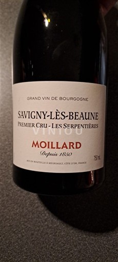Burgundy Savigny-lès-Beaune Premier Cru Domaine Moillard Les Serpentières 2018
