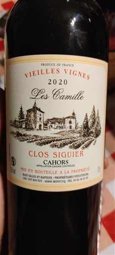 Zuidwest-Frankrijk Cahors Clos Siguier Vieilles Vignes 2020