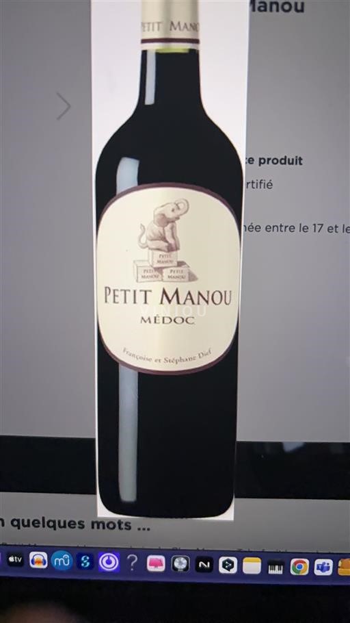 Bordeaux Médoc Petit Manou Senza annata