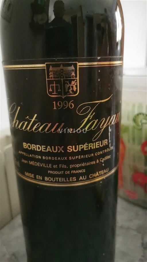 Bordeaux Bordeaux Supérieur Château Fayau 1996