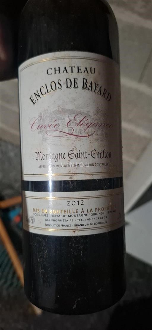 Bordeaux Montagne-saint-émilion Château Enclos de Bayard Élégance 2012