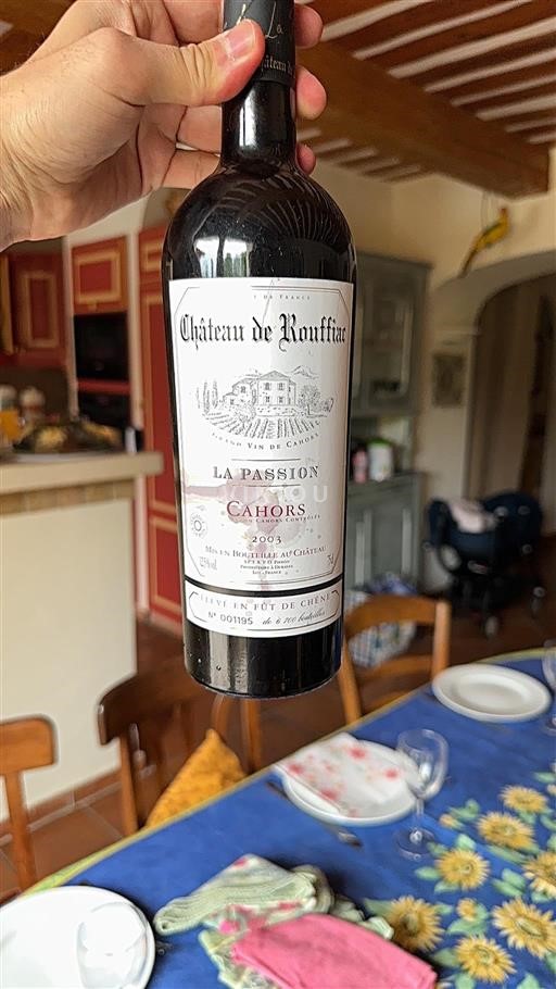 Sud-Ovest Cahors Château Rouffiac La Passion 2003