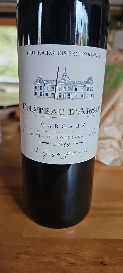 Bordeaux Margaux Château Arsac 2019