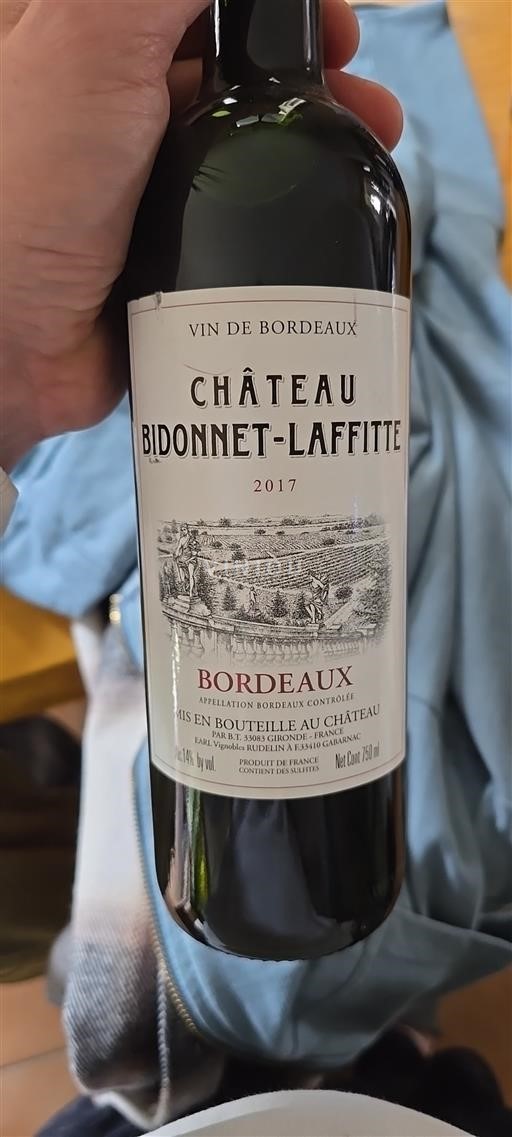 Burdeos Bordeaux Château Bidonnet-Laffitte 2017