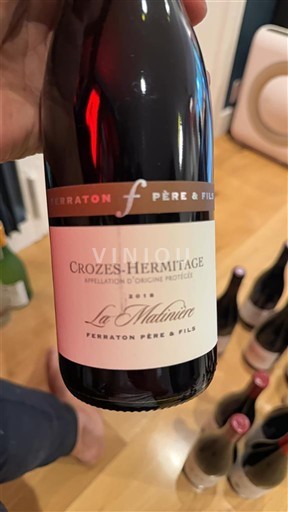 Vallée du Rhône Crozes-hermitage Ferraton Père & Fils La Matinière 2018